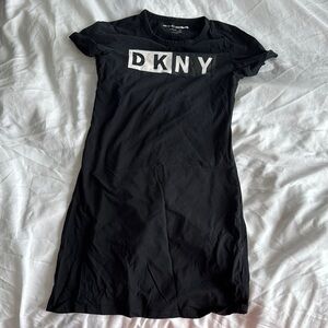DKNY Black T-Shirt Dress